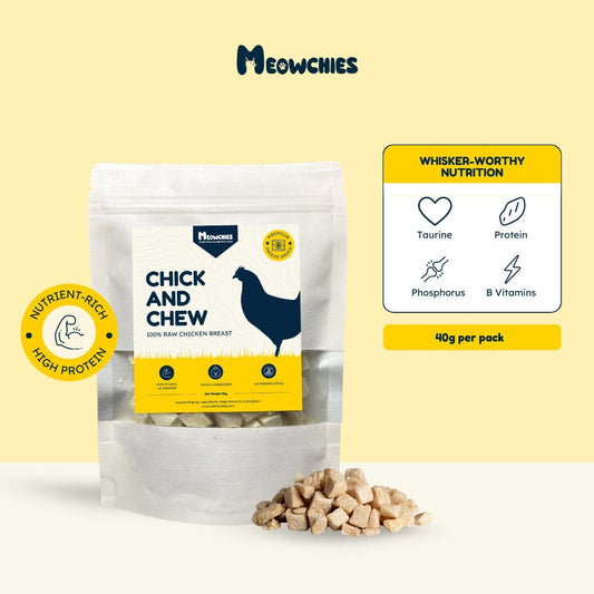 Chick and Chew - Raw Chicken Breast Treats meowchies 