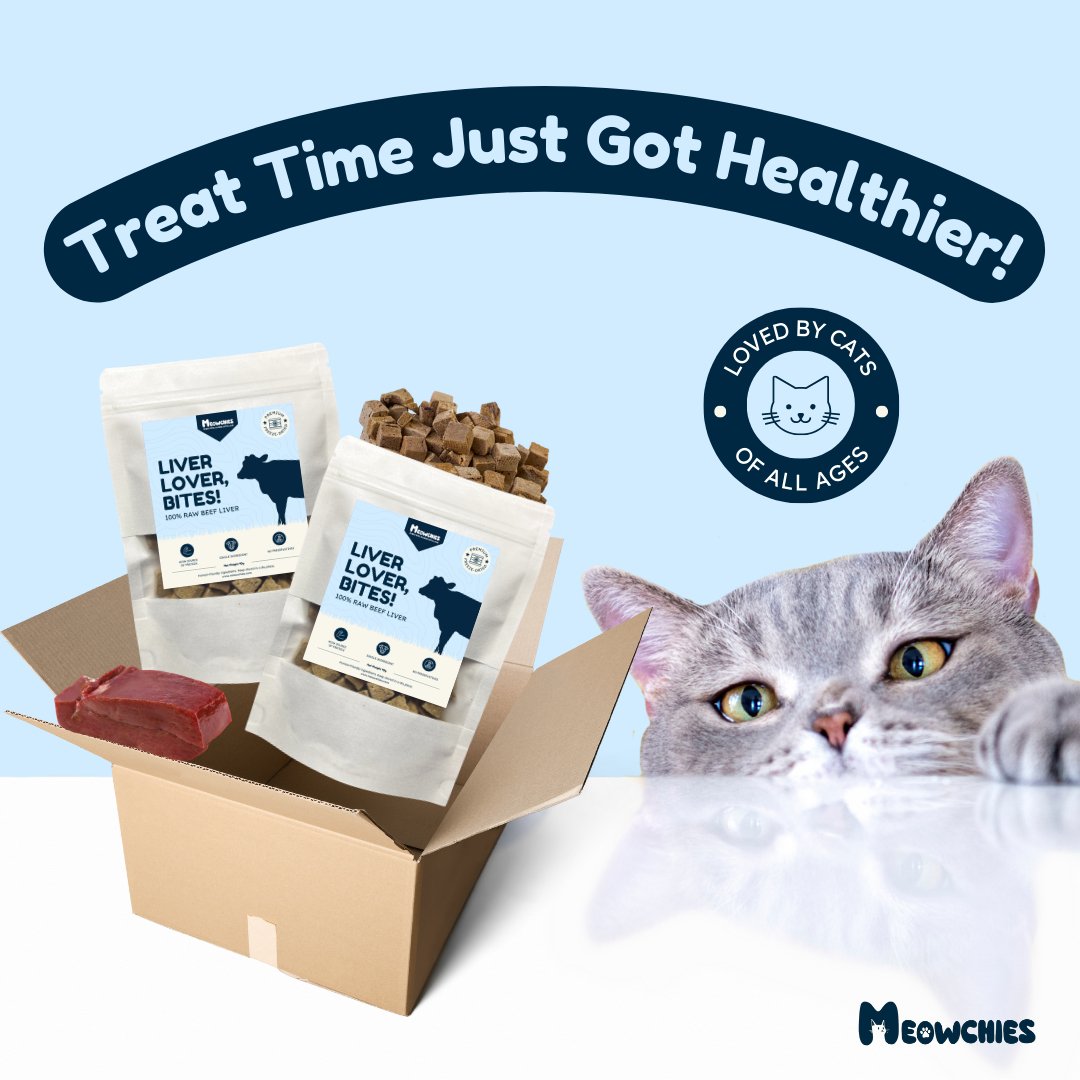 Liver Lover, Bites! - Raw Beef Liver Treats - meowchies