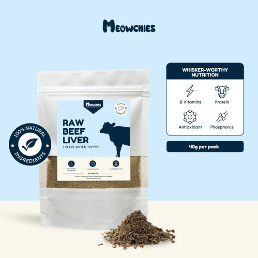 Raw Beef Liver Meal Topper - meowchies